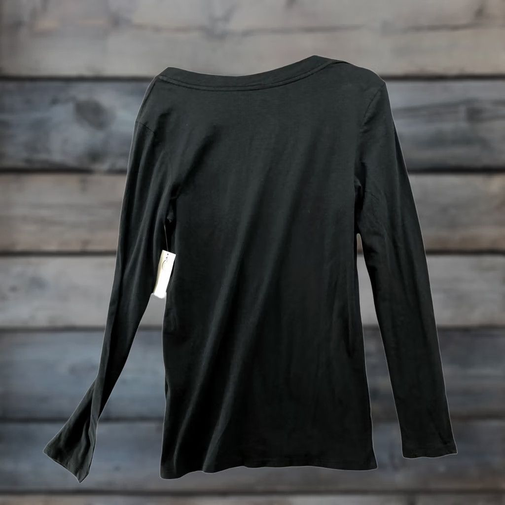 Vintage Nollie T-Shirt Womens L Long Sleeve V-Neck Black Cotton Jewelry Graphic NWT Size L / US 10 / IT 46 - 1 Thumbnail