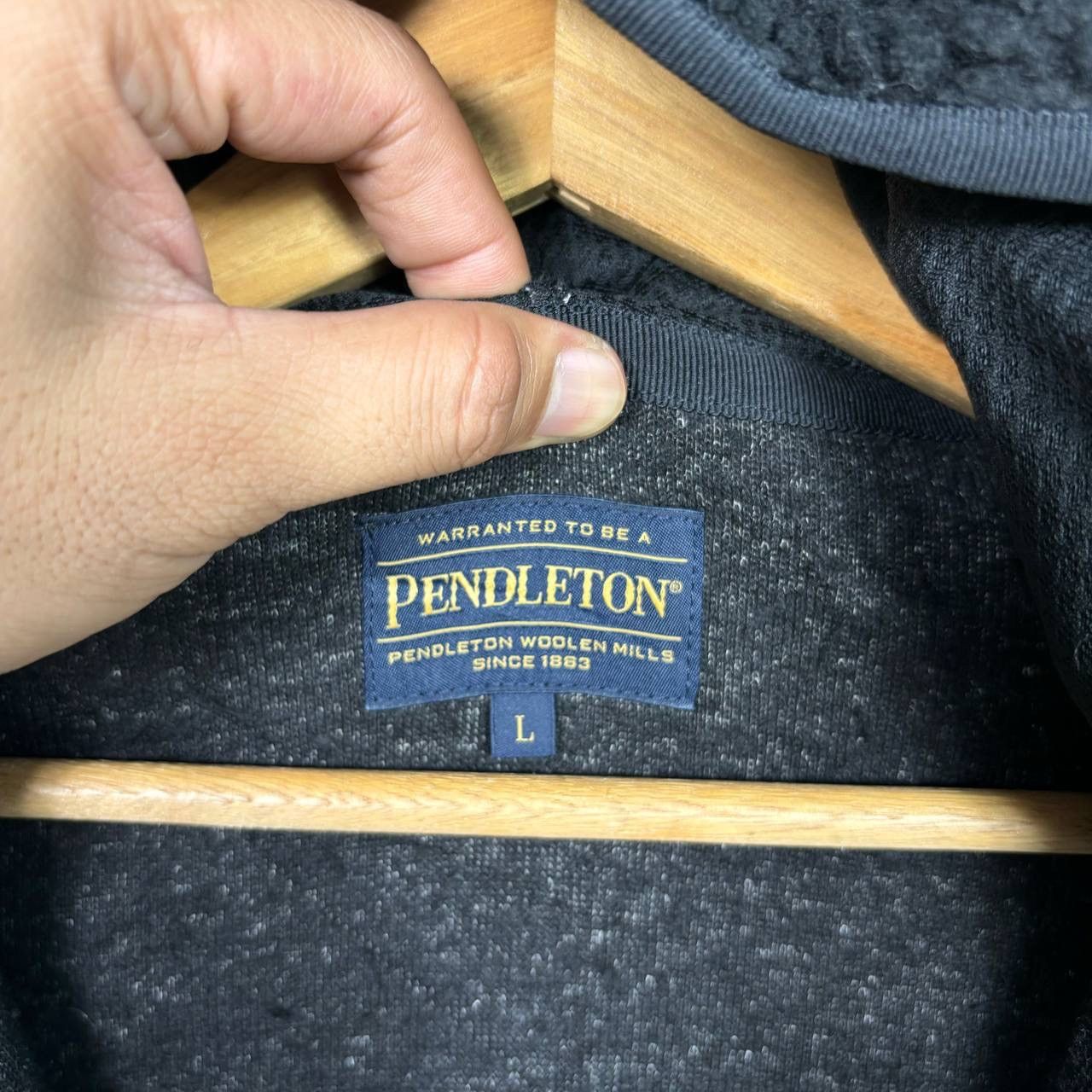 Pendleton PENDLETON Black Boa Sherpa Native Cross Fleece Hoodie Jacket Size US L / EU 52-54 / 3 - 6 Thumbnail