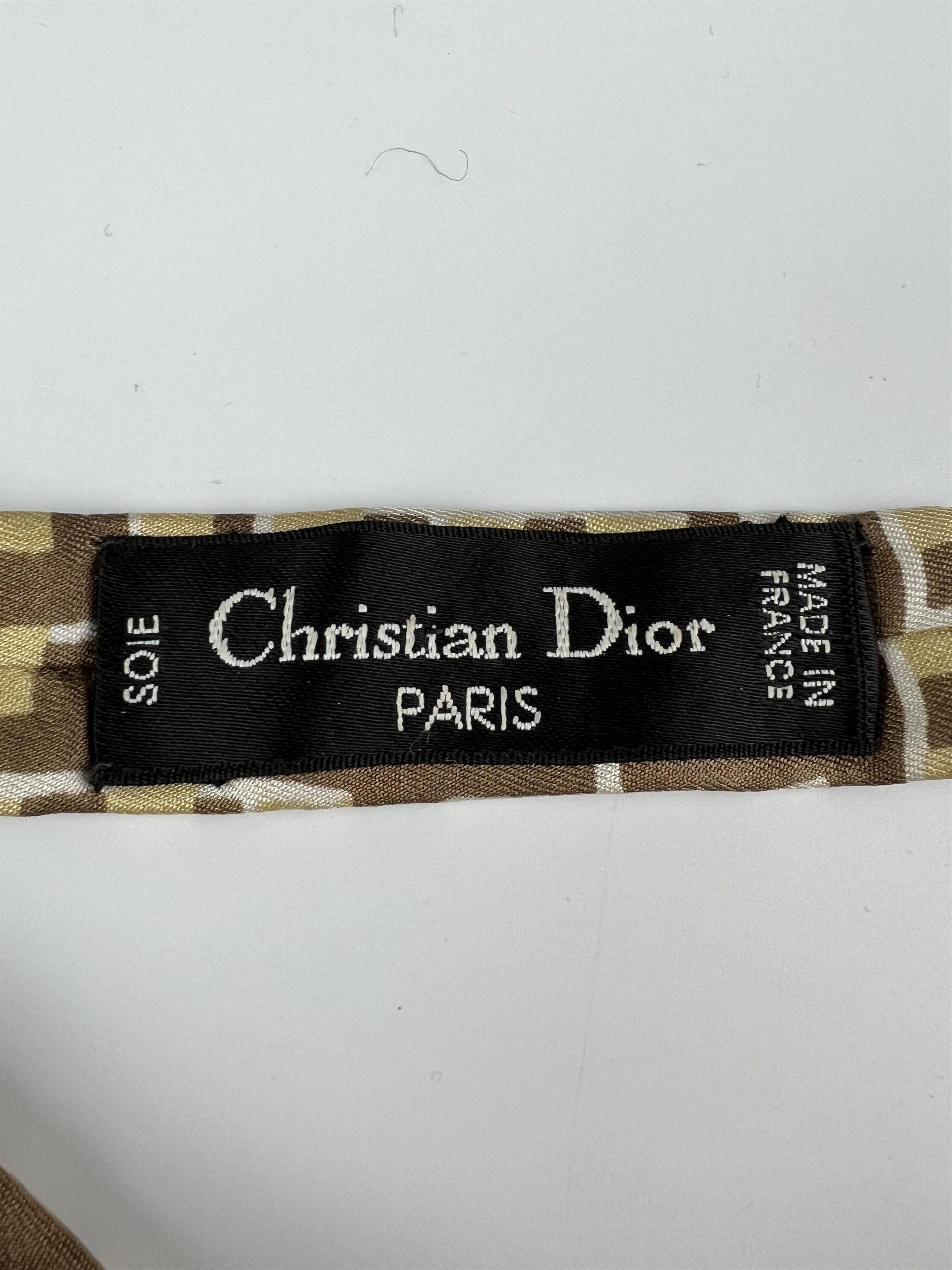 Christian Dior Monsieur × Vintage Christian Dior Very Rare Vintage Silk Bow Tie Size ONE SIZE - 5 Thumbnail