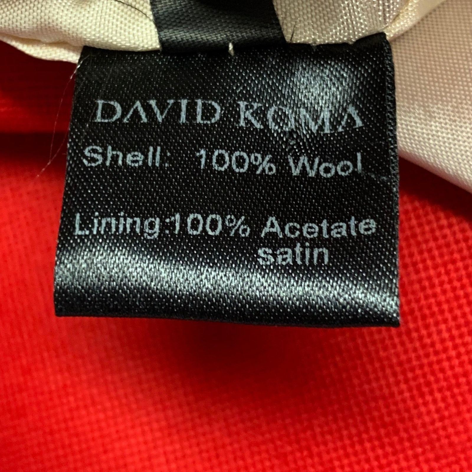 Other DAVID KOMA Red Silver Wool Sleeveless Zippers Gown Dress Size M / US 6-8 / IT 42-44 - 8 Thumbnail
