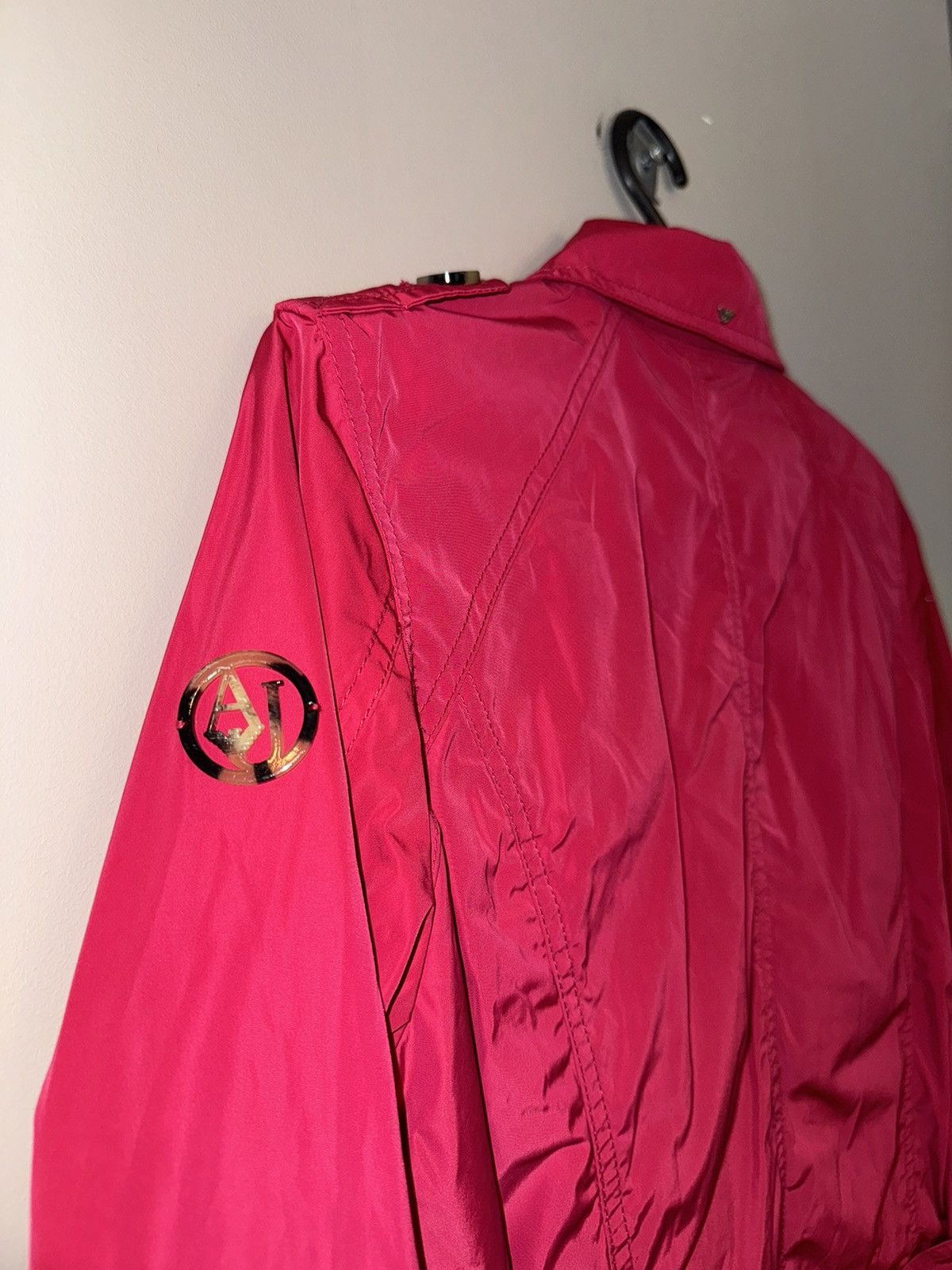 Armani Armani Jeans pink coat trench women rare vintage jacket Size M / US 6-8 / IT 42-44 - 6 Thumbnail