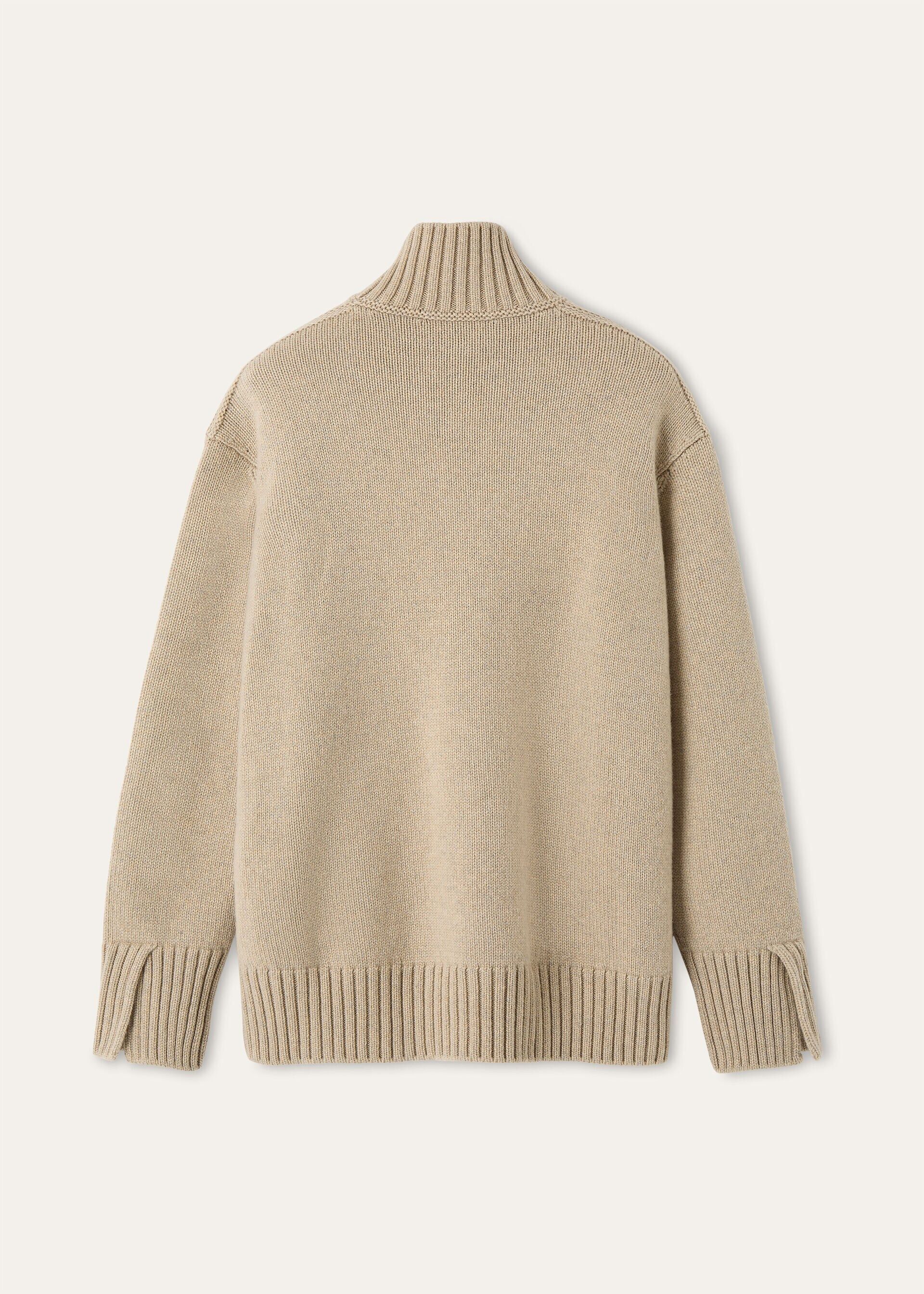 Loro Piana os11x0326 FRW0018 Parksville Turtleneck Sweater Silver Birch Size L / US 10 / IT 46 - 6 Thumbnail