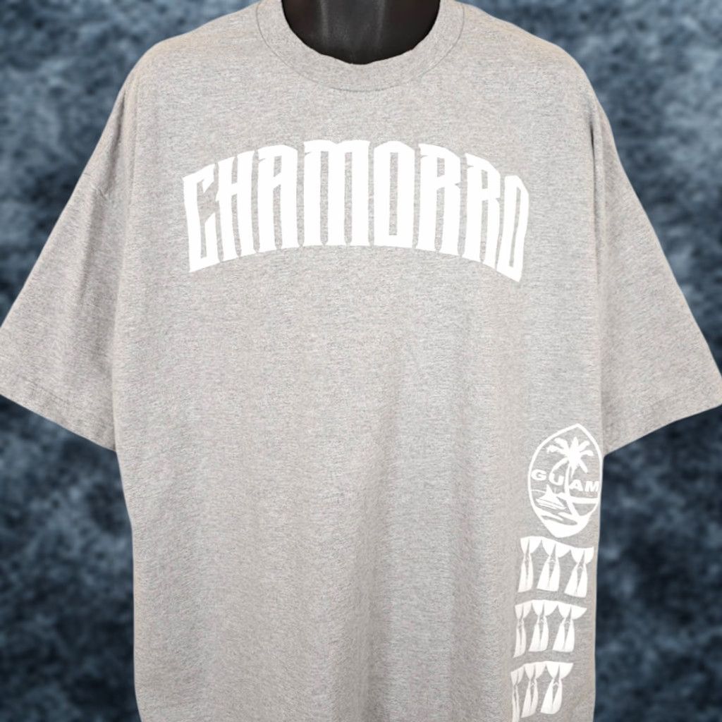 Vintage VINTAGE Chamorro Guam T Shirt Mens Size 3XL Gray Tropical Travel Destination Palm Trees Mens Shirts Size US XXL / EU 58 / 5 - 1 Thumbnail