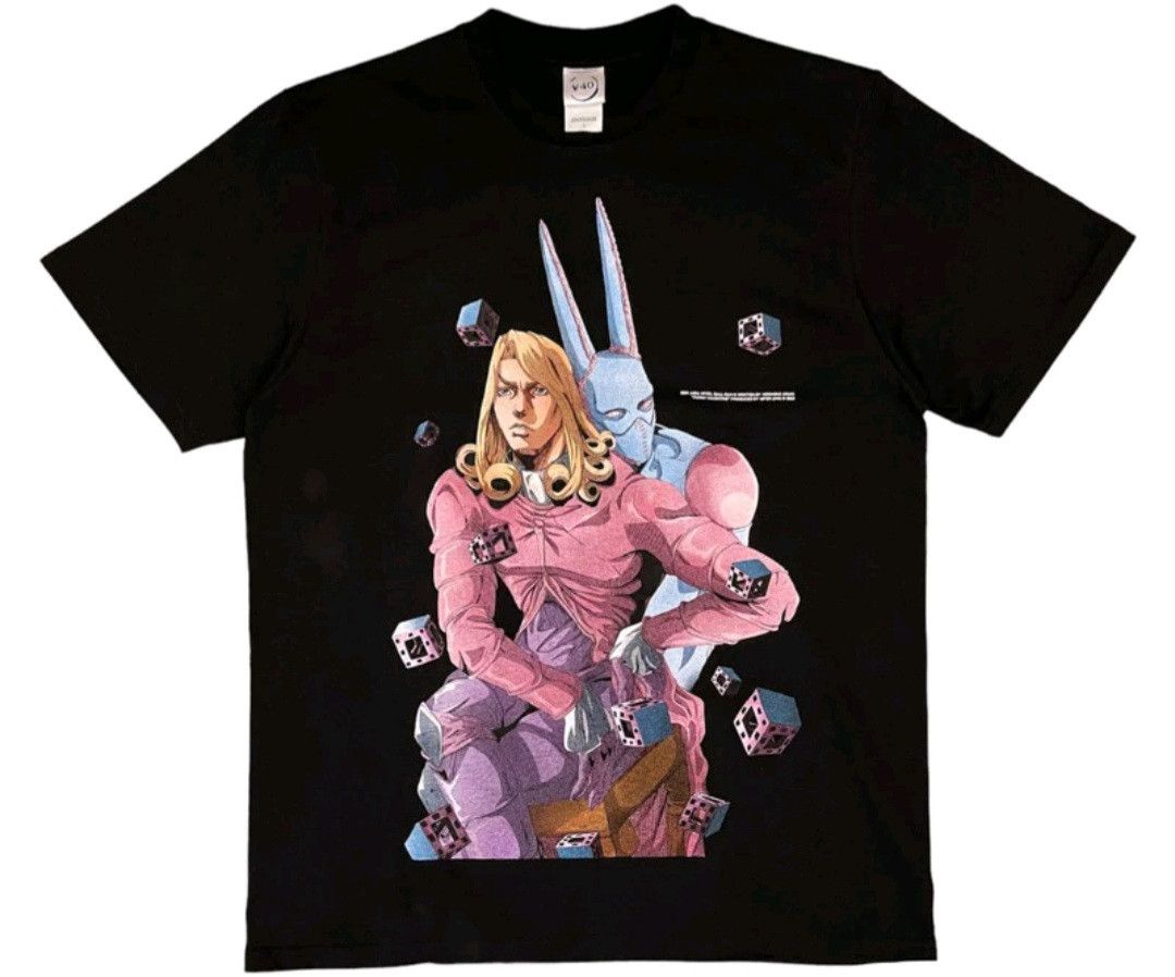 image of Vintage Anime Jojo's Bizarre Funny Valentine Tees Size Xxl in Black, Men's