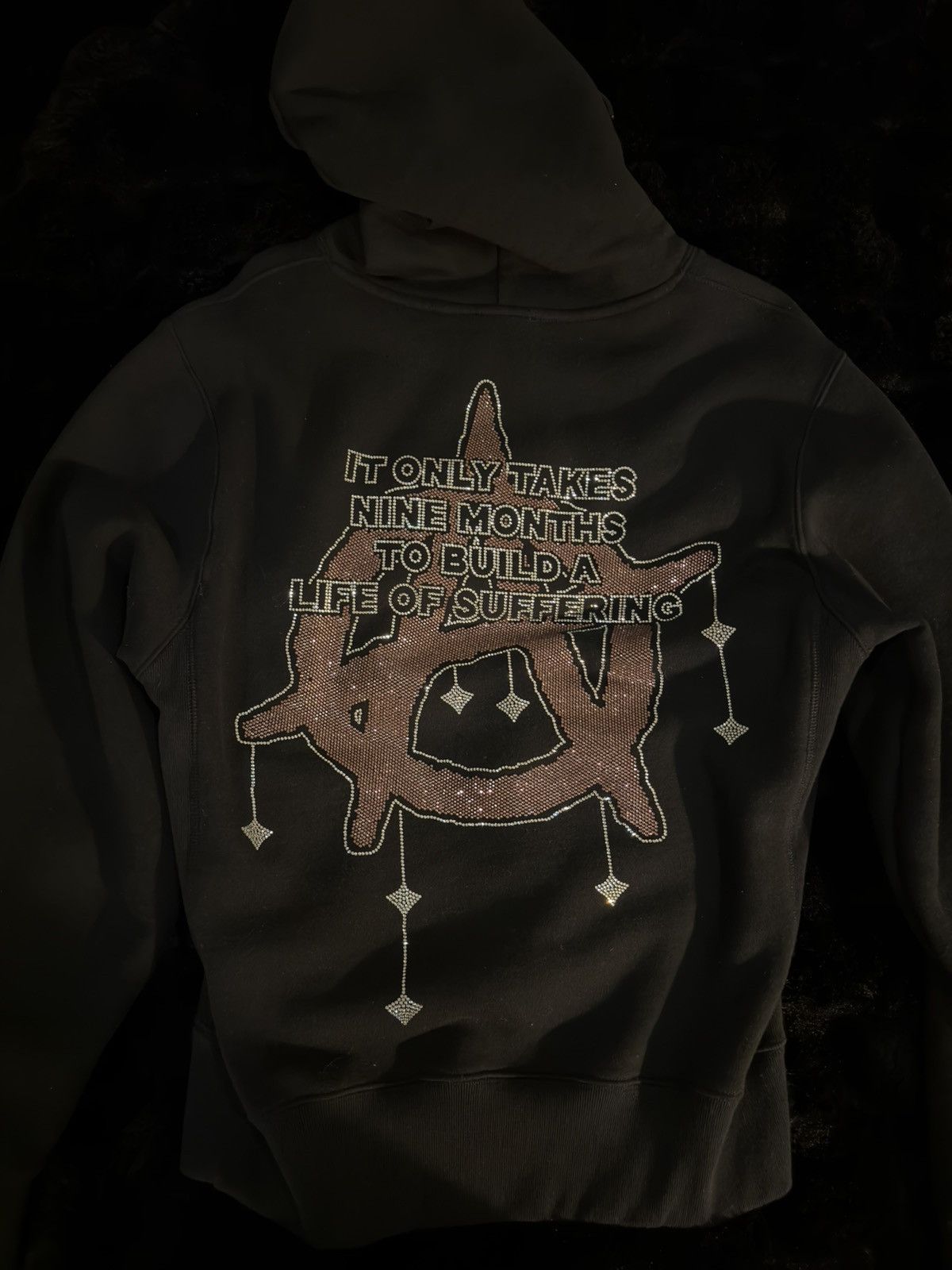 Revenge Revenge David & Goliath Rhinestone Hoodie Size US S / EU 44-46 / 1 - 4 Thumbnail