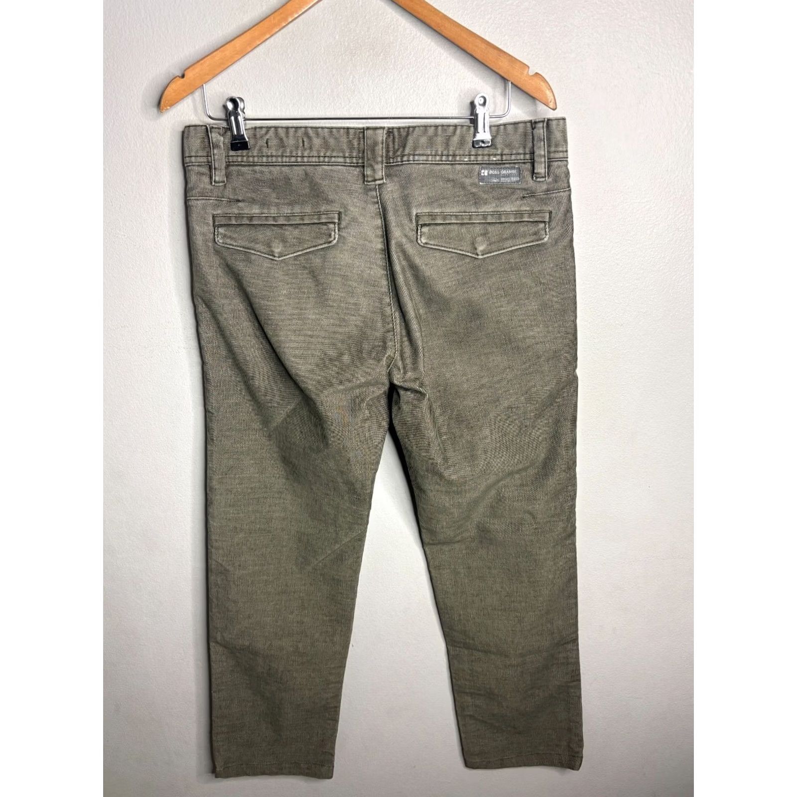 Vintage Hugo Boss Mens Chino Pants Slim Fit Gray Tweed 32 Regular 4173 Size US 32 / EU 48 - 2 Thumbnail