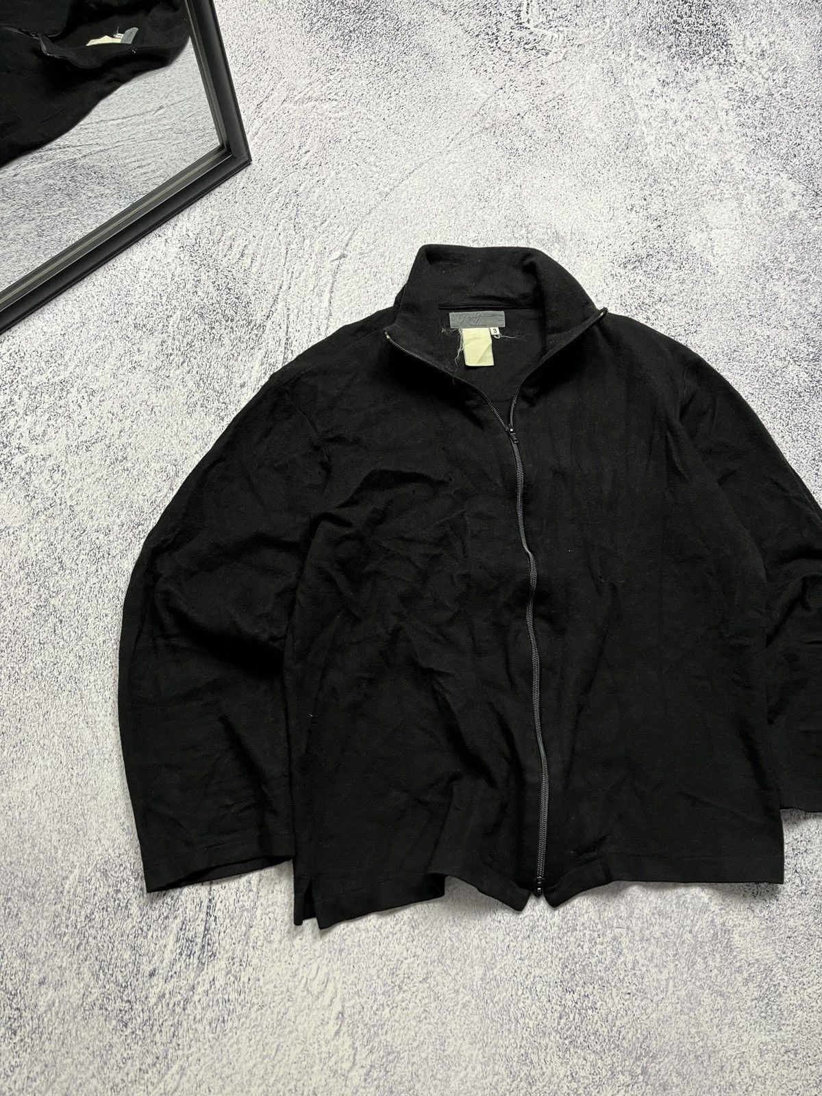 Yohji Yamamoto Yohji Yamamoto Pour Homme Distressed Rare Fleece Jacket Size US S / EU 44-46 / 1 - 4 Thumbnail