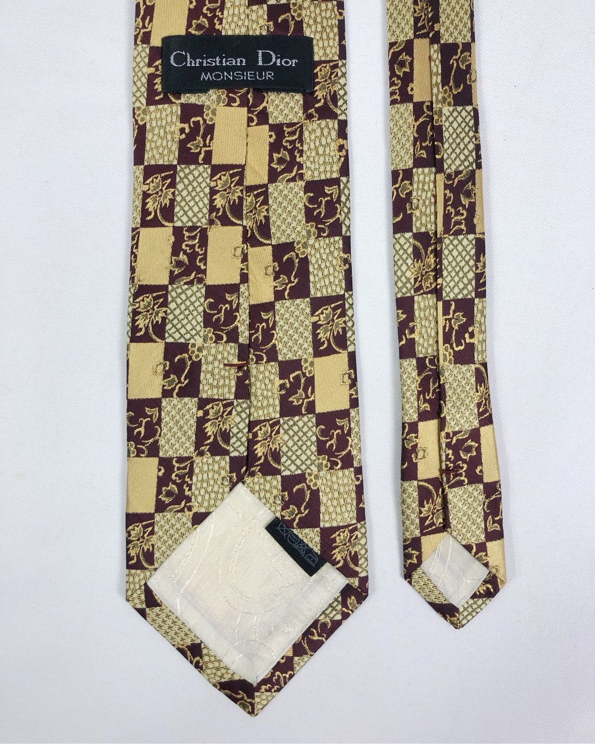 Christian Dior Monsieur Rare Vintage Christian Dior Monsieur Floral Silk Tie Size ONE SIZE - 5 Thumbnail