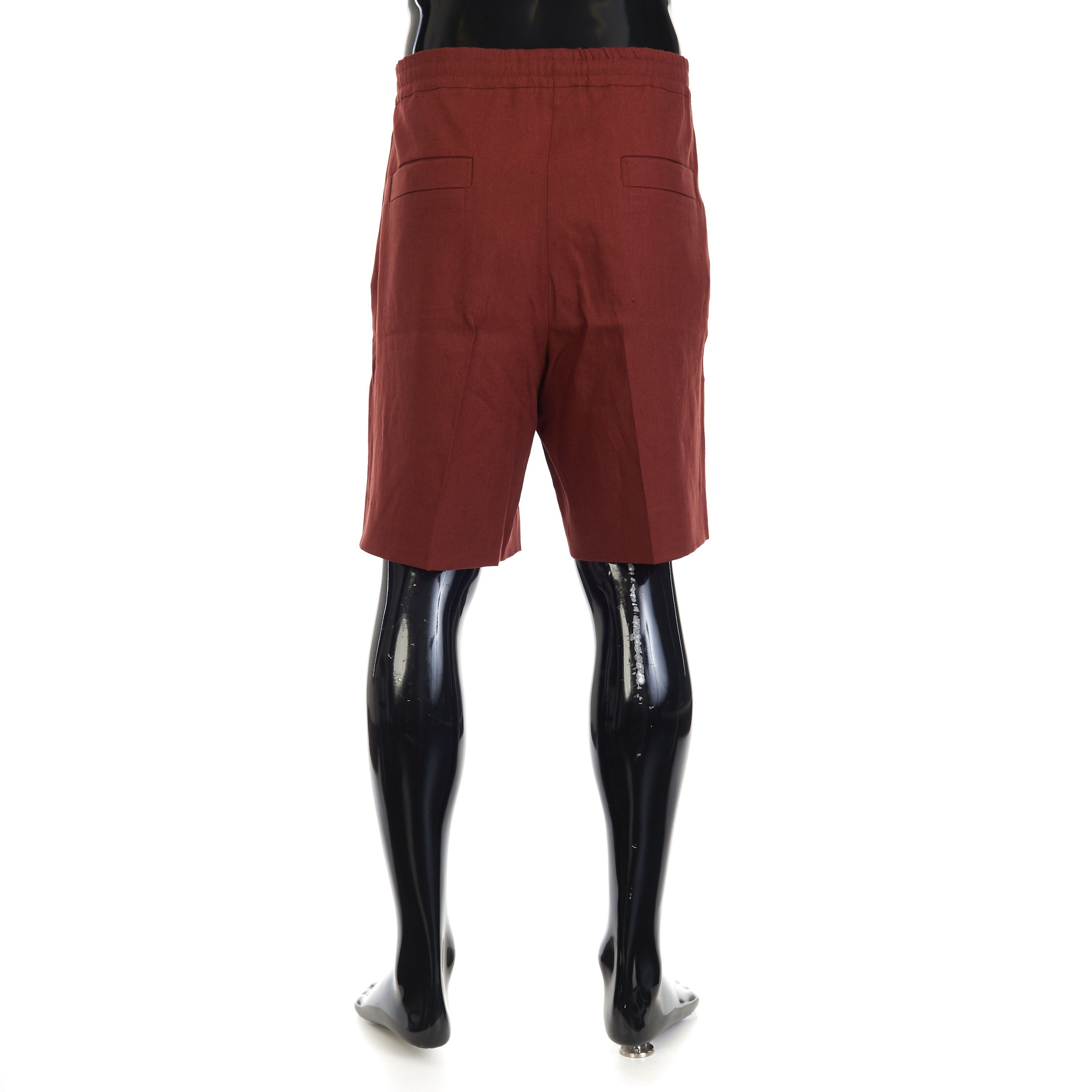 Ermenegildo Zegna Brick Red Oasi Lino Shorts Size US 38 / EU 54 - 4 Thumbnail