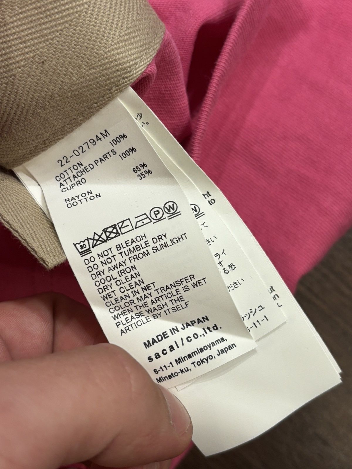 Sacai Sacai Embroidered Pocket Tee Size US XL / EU 56 / 4 - 4 Thumbnail
