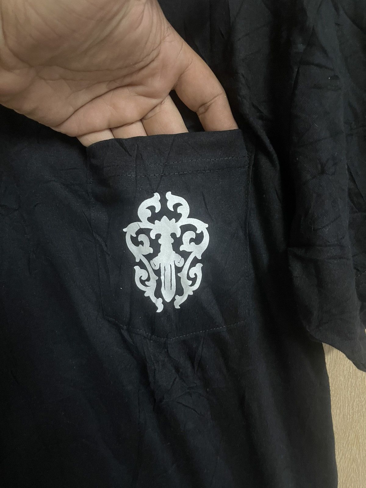 Chrome Hearts Chrome Hearts T shirt M Pocket Tee Back Hit Made In USA Size US M / EU 48-50 / 2 - 8 Thumbnail