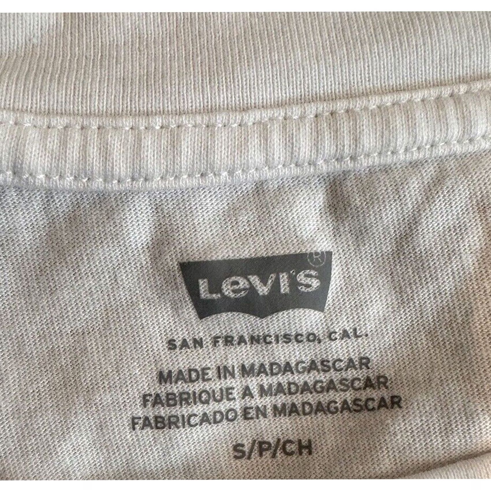 Levi's Levis Cropped Tank Small Womens White Logo 100% Cotton Size S / US 4 / IT 40 - 3 Thumbnail