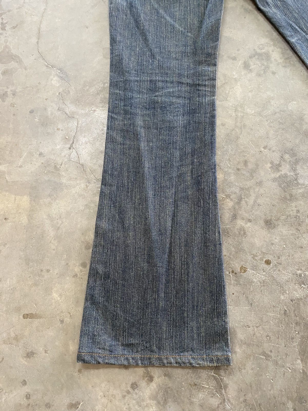 Hysteric Glamour × If Six Was Nine × Japanese Brand Flare Jeans Sweet Camel Mud Rusty Denim Size US 29 - 3 Thumbnail