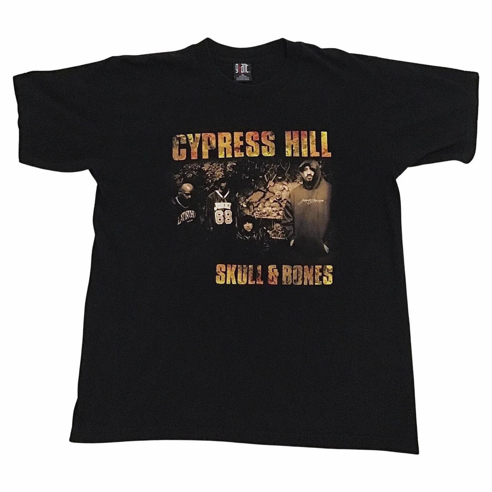 T-shirt Officiel Cypress Hill Twin Pipes Logo - Noir, Coupe Unisex, 100% Coton - Pour Fans De Hip-hop