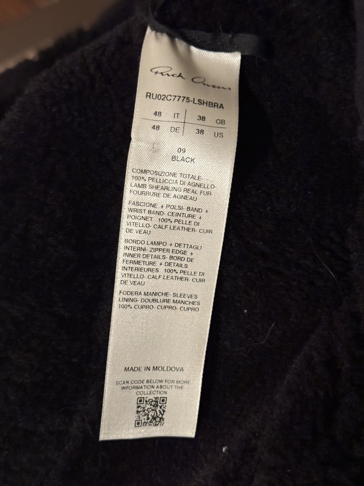 Rick Owens Rick Owens Luxor Radiance Shearling Cropped Hooded Jacket Size US M / EU 48-50 / 2 - 4 Thumbnail