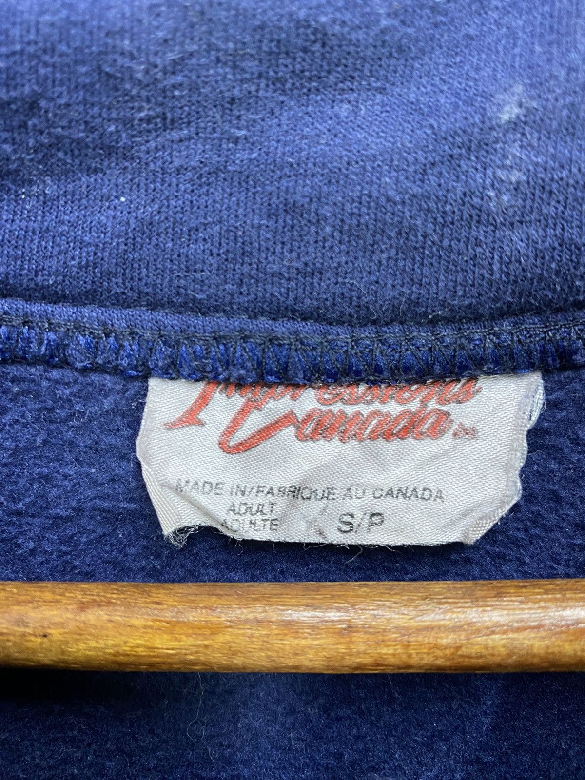 Vintage Canada Sweatshirt Made In Canada Blue Size S Fits L