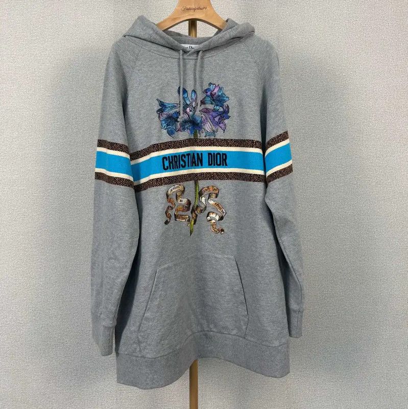 Dior Dior Gray Cotton Women's Hoodie 0089 Size M / US 6-8 / IT 42-44 - 1 Thumbnail