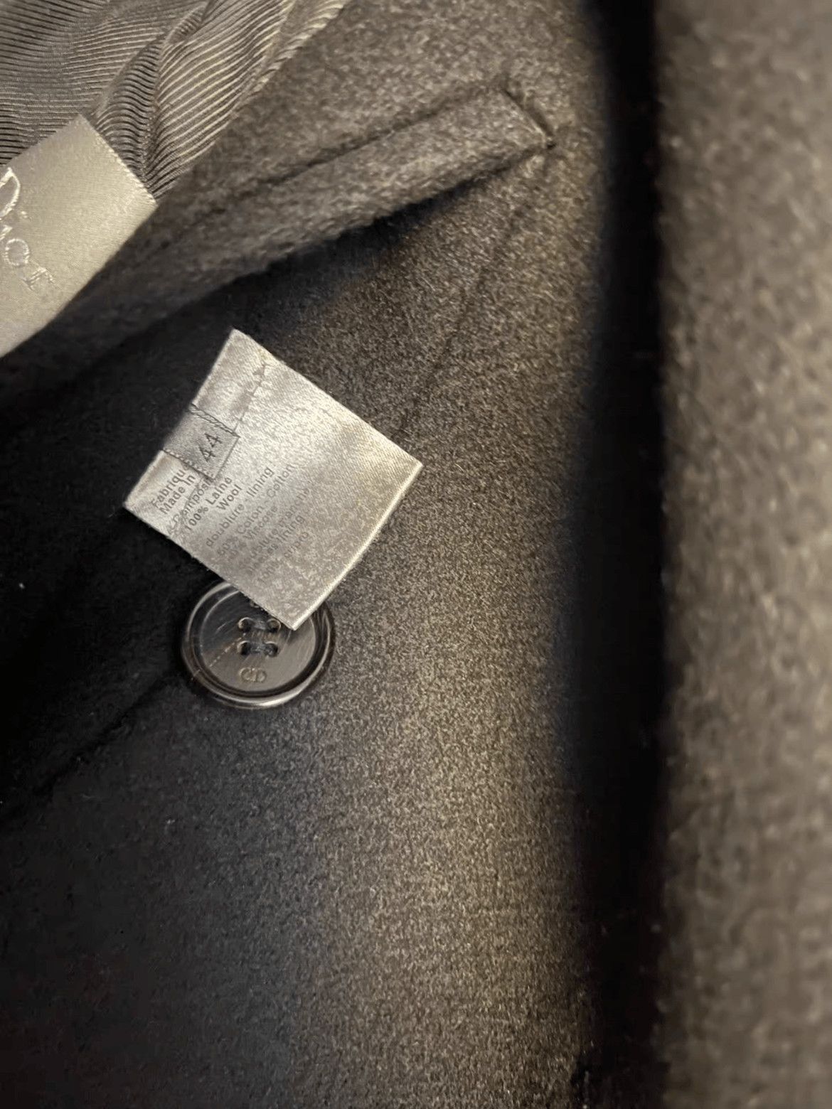 Dior Sz 44 Dior Homme 06AW Wool PeaCoat Size US S / EU 44-46 / 1 - 6 Thumbnail