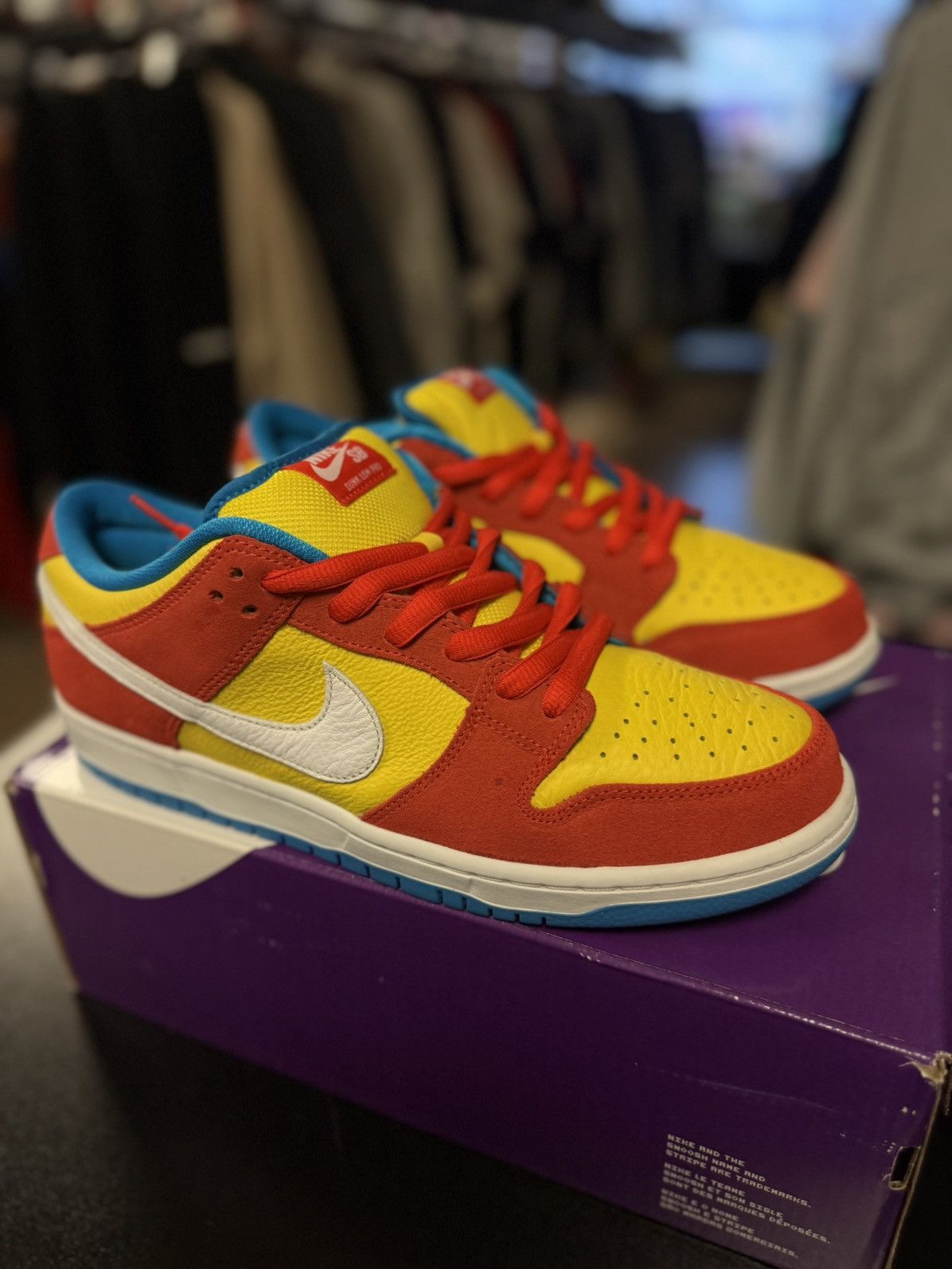 Nike Nike Dunk Low SB Bart Size 10.5 (BQ6817-602) 🧼 Size US 10.5 / EU 43-44 - 2 Thumbnail