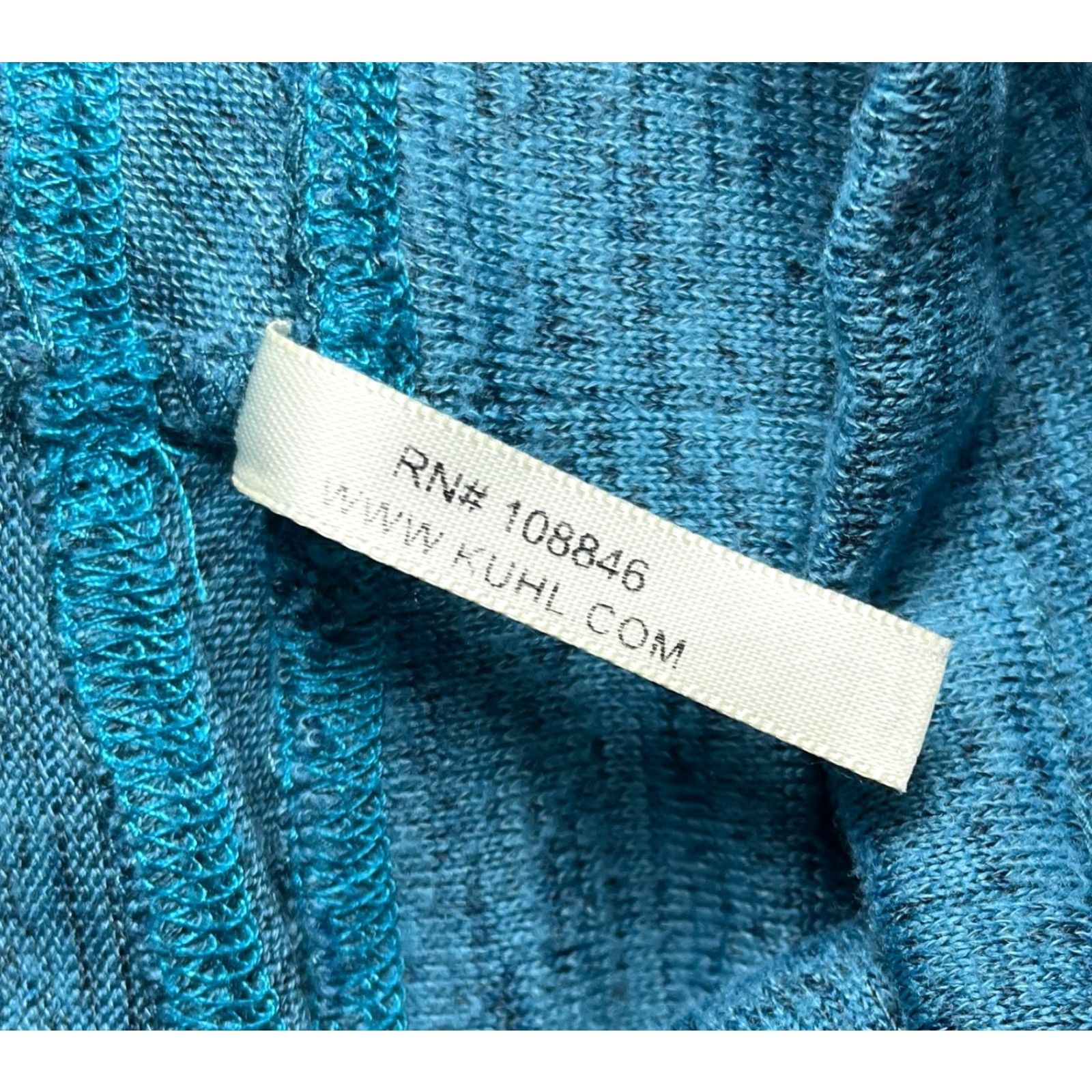 KangaROOS Womens Kuhl Lea Pullover Shirt S Heather Blue Kangaroo Pockets Cowl Neck Long Sleeve Casual Travel Vintage Womens Size S / US 4 / IT 40 - 7 Thumbnail