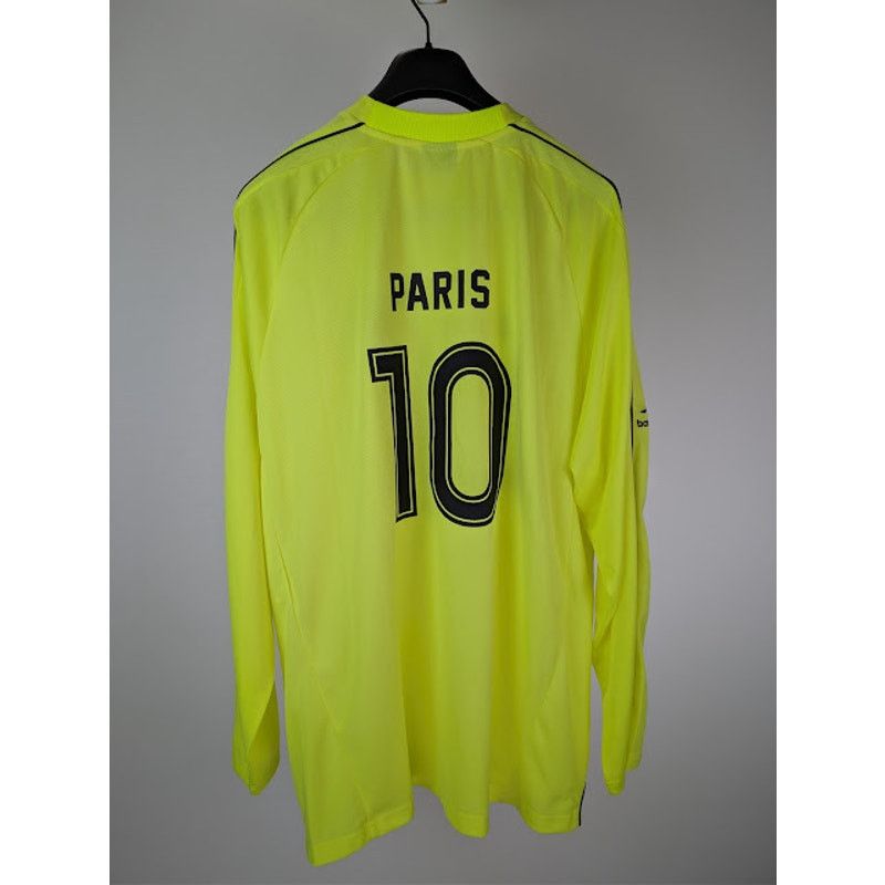 Balenciaga o1rshd1 Soccer Fluo Paris Tech Jersey T-Shirt in Fluo Yellow Size US L / EU 52-54 / 3 - 11 Thumbnail