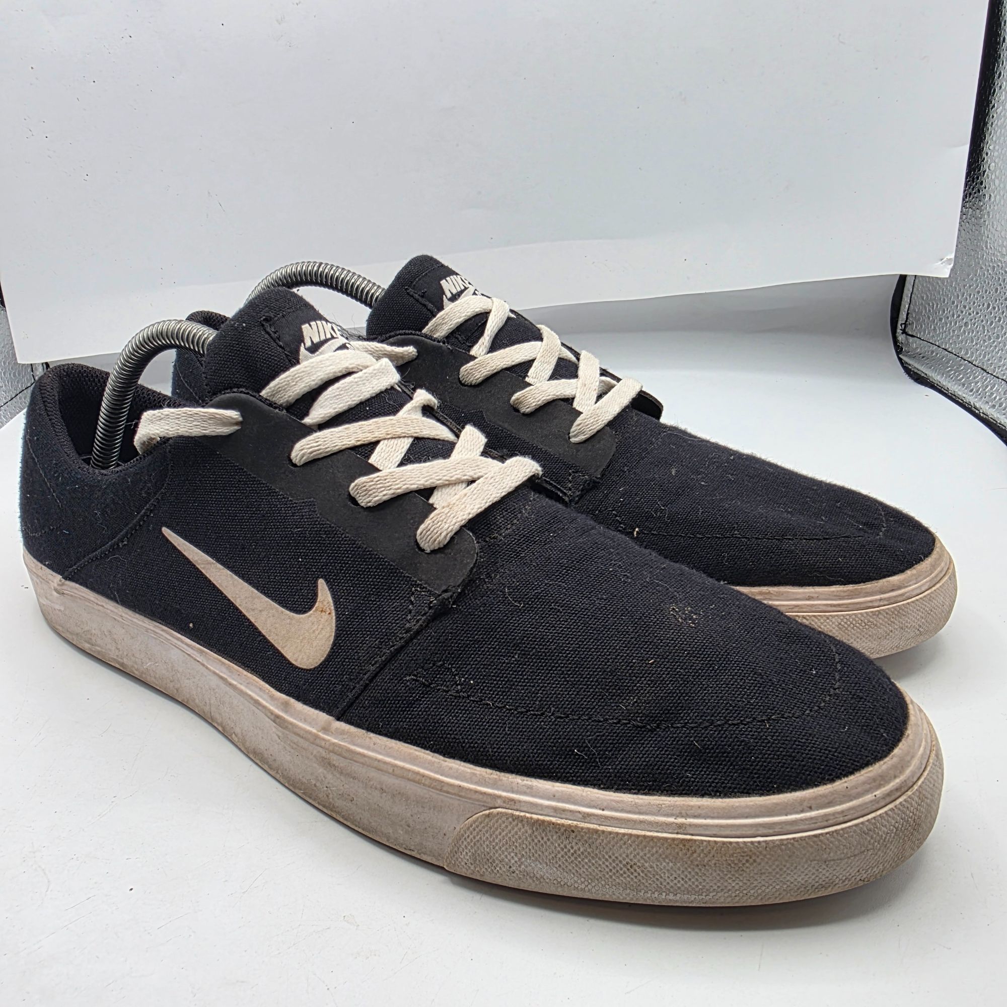 Nike Nike SB Portmore Canvas Mens Size 10.5 Black White Skate Sne Size US 10.5 / EU 43-44 - 1 Thumbnail