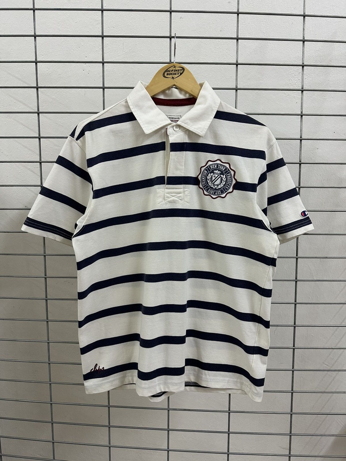 Beauty Beast × Champion Rare And Beautiful Champion Rugby Polo Shirt Size US M / EU 48-50 / 2 - 1 Thumbnail