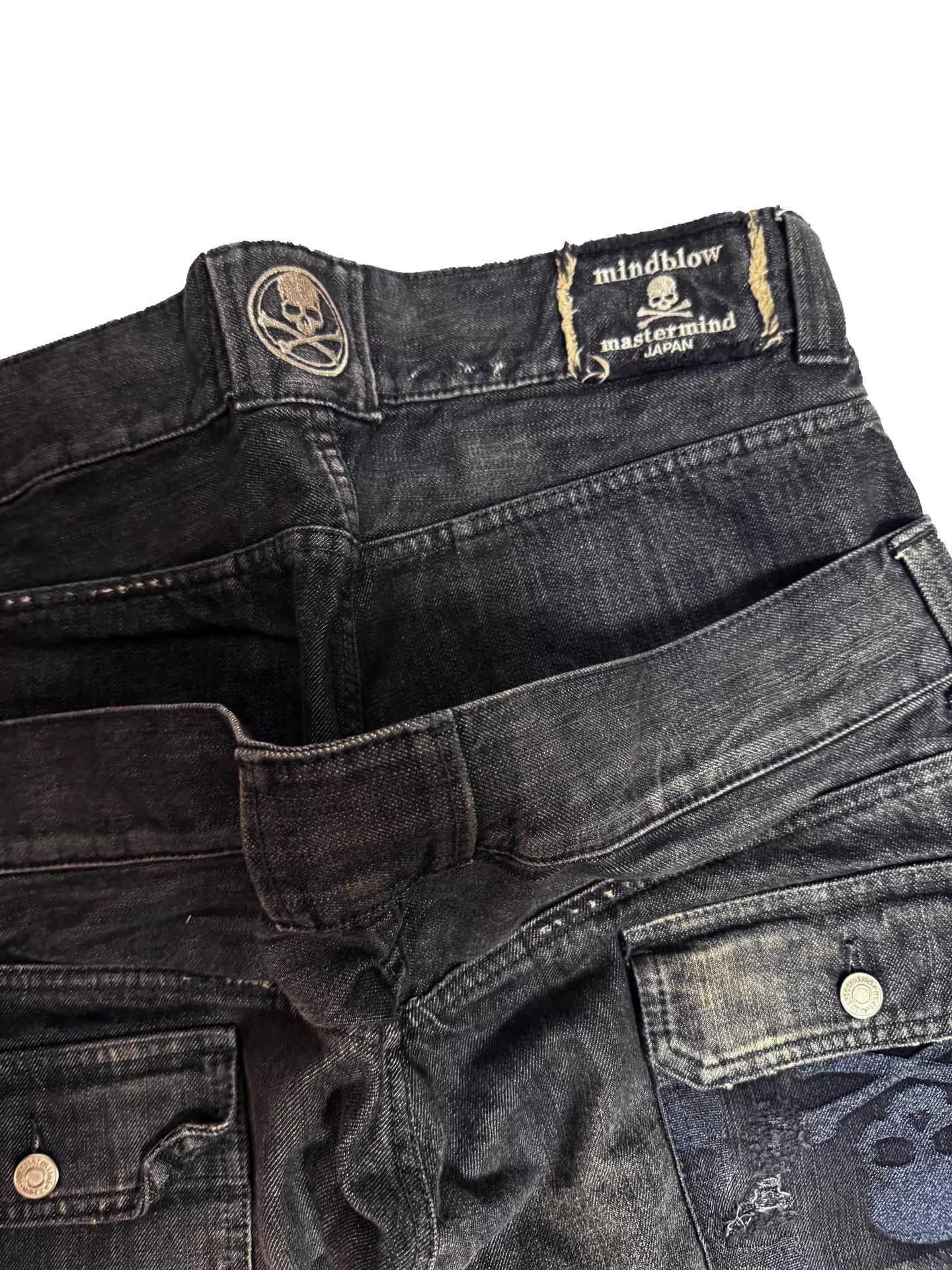 Mastermind Japan mastermind japan 11aw mindblow black 2waist bush pants Size US 34 / EU 50 - 3 Thumbnail