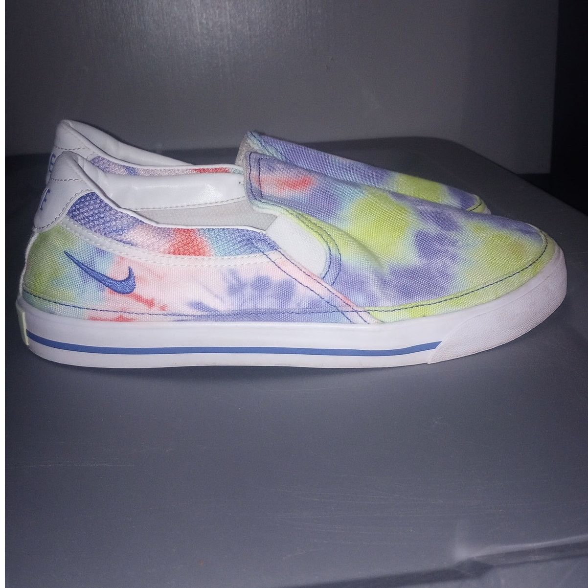 Nike Women's Nike Court Legacy Tie Dye Slip-On 9 Canvas Shoes Size US 9 / IT 39 - 1 Thumbnail