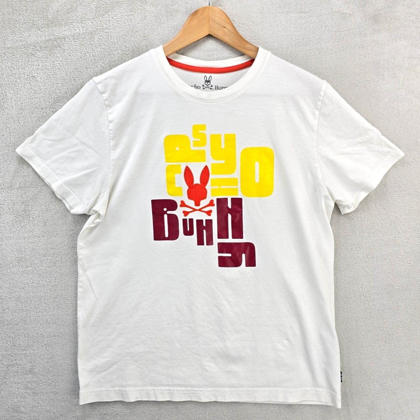 Psycho Bunny Psycho Bunny Shirt Mens 5 Medium White Lyons Flocking Size US M / EU 48-50 / 2 - 1 Thumbnail