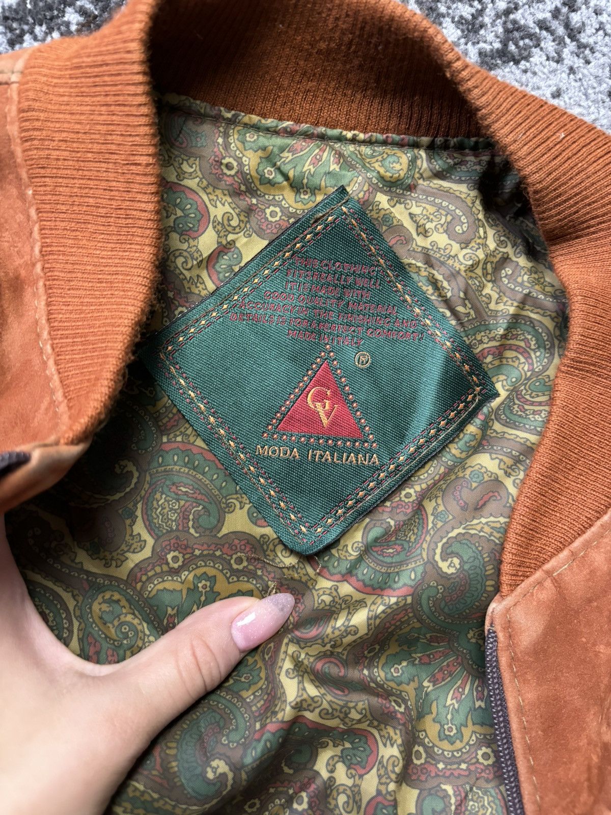 Japanese Brand × Vintage Vintage y2k Suede Bomber Jacket Brown Size L / US 10 / IT 46 - 4 Thumbnail