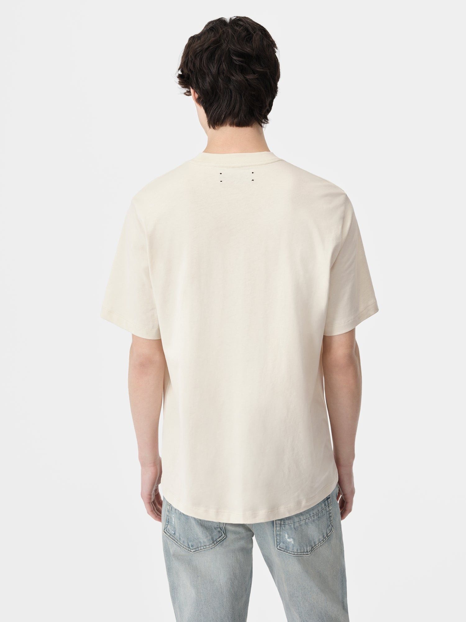 Amiri o1s1wg110525 Staggered T-Shirt in Beige Size US M / EU 48-50 / 2 - 4 Thumbnail