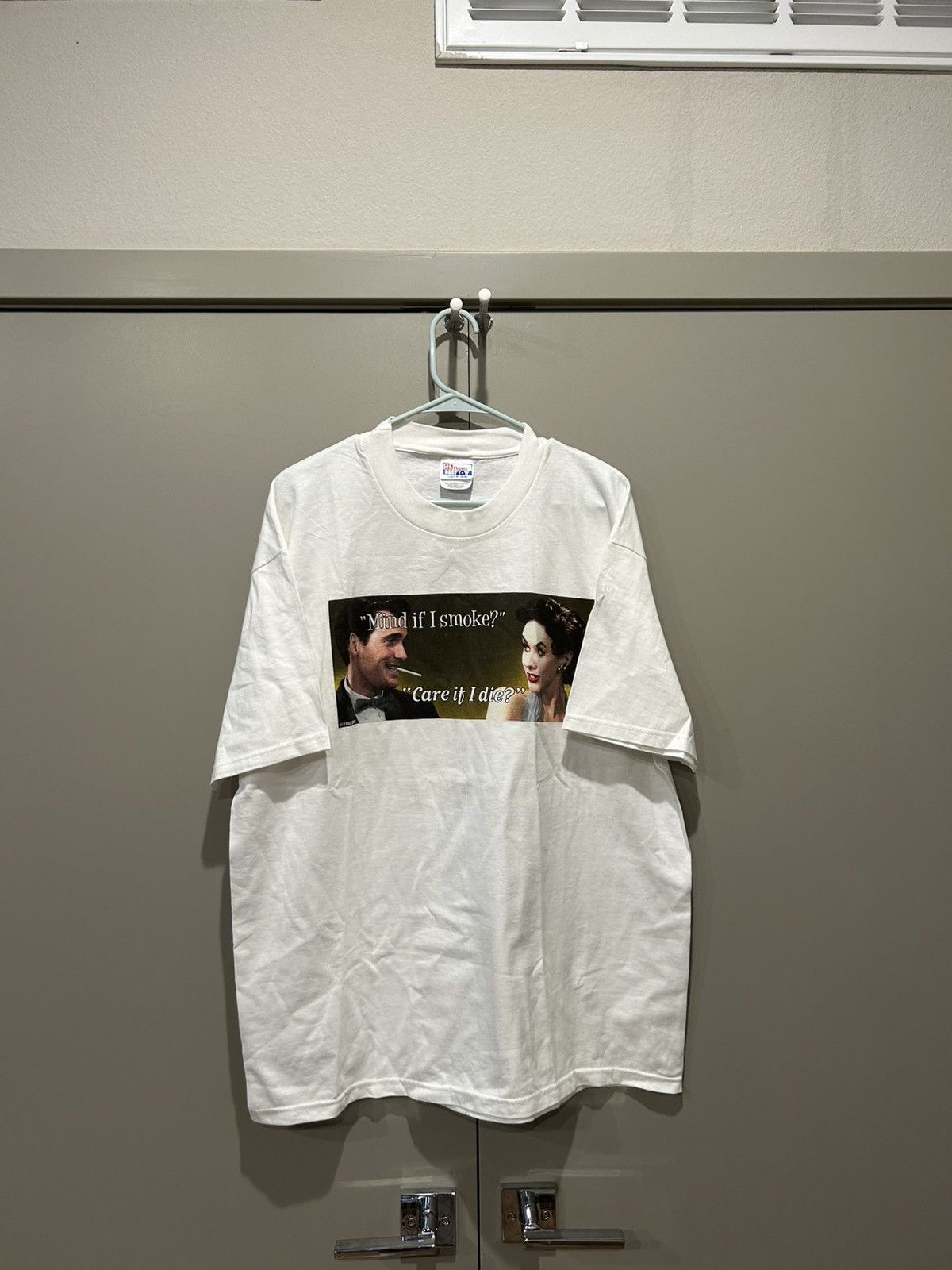 Vintage VTG Anti Cigarette Smoking “Mind If I Smoke.. Care If I Die? Size US XL / EU 56 / 4 - 2 Thumbnail