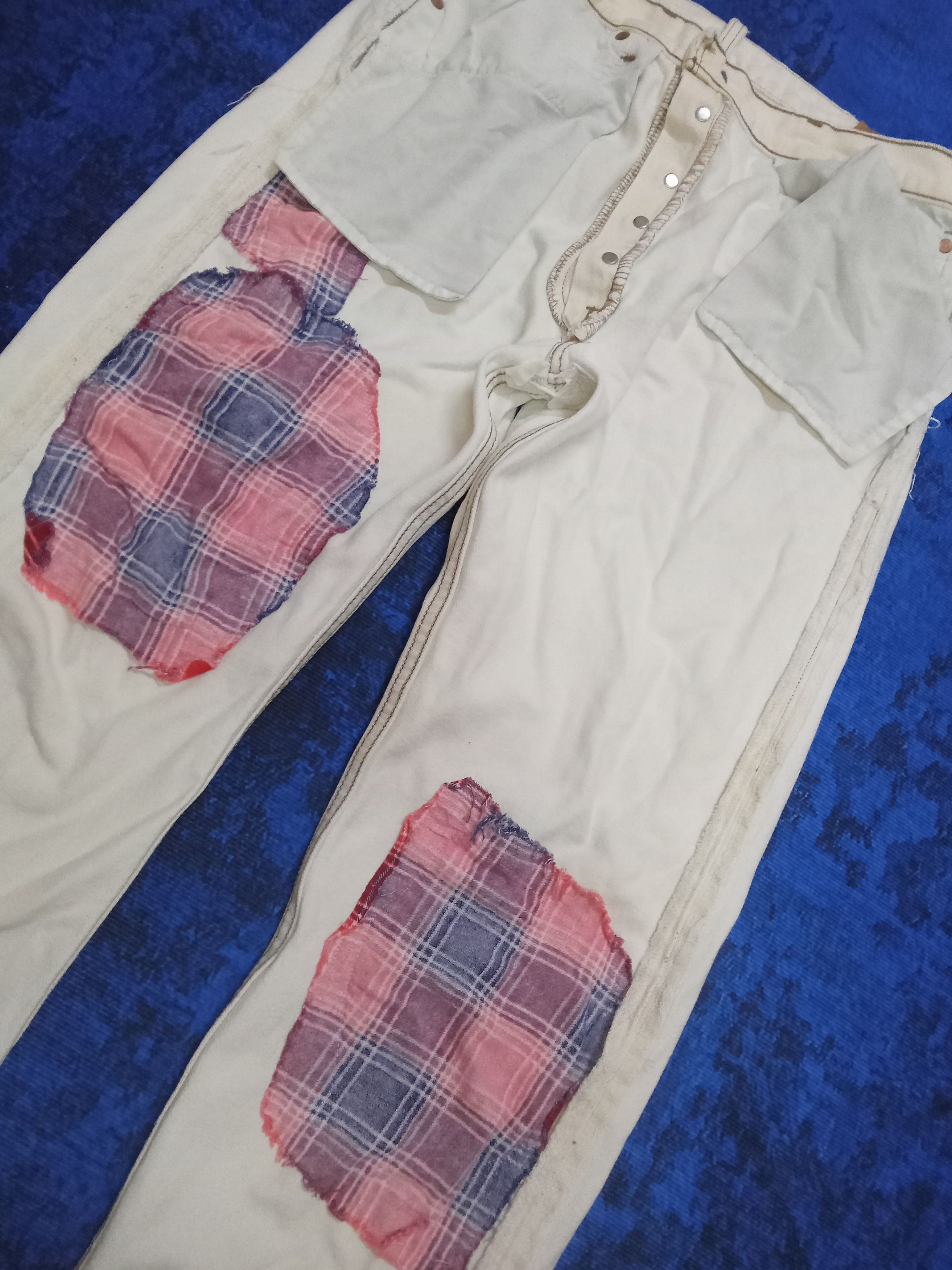 Levi's Vintage Levi's 501 Remake Distressed Jeans Size US 34 / EU 50 - 8 Thumbnail
