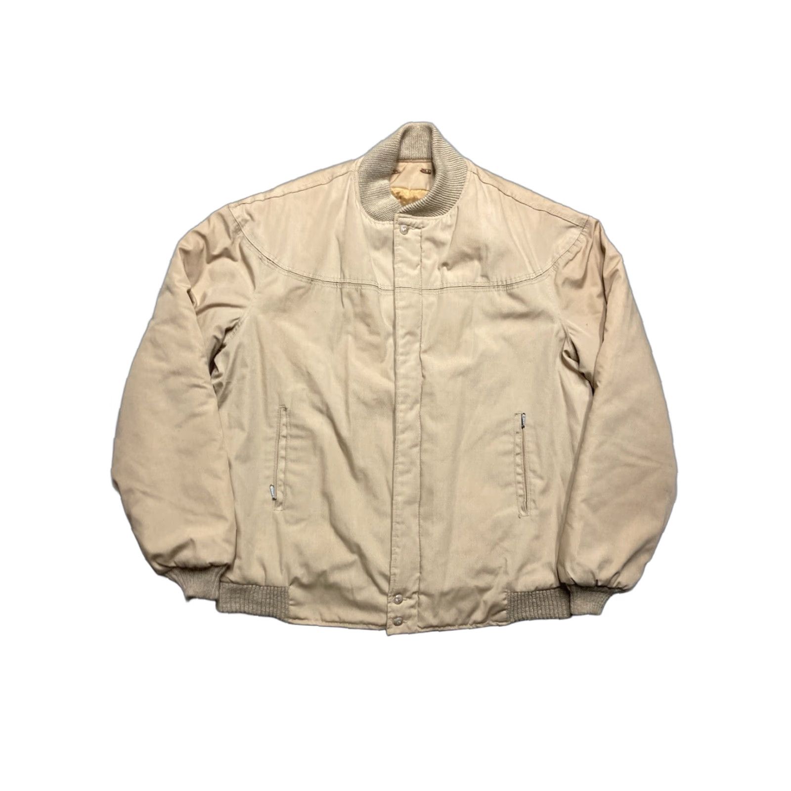 Catalina VINTAGE Catalina varsity jacket bomber quilted insulated beige Long 44 Large L Men Coat/Jacket Size US L / EU 52-54 / 3 - 1 Thumbnail