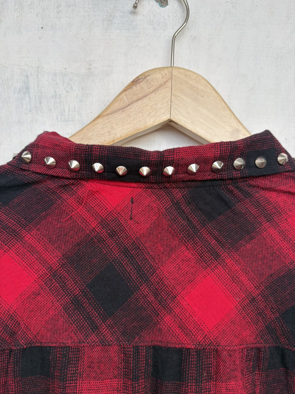 Japanese Brand Studded Plaid Button Up Shirt Size US M / EU 48-50 / 2 - 6 Thumbnail