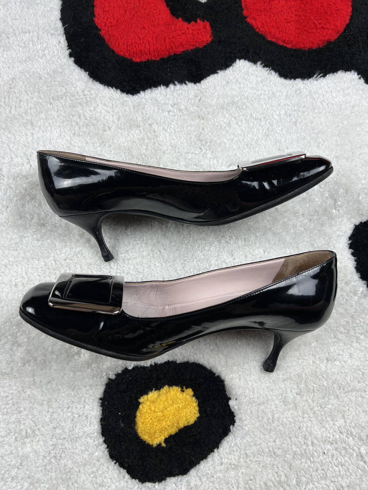Celine Vintage Celine Luxury Italy Leather Black Pumps Y2K Heels Size US 6 / IT 36 - 10 Thumbnail