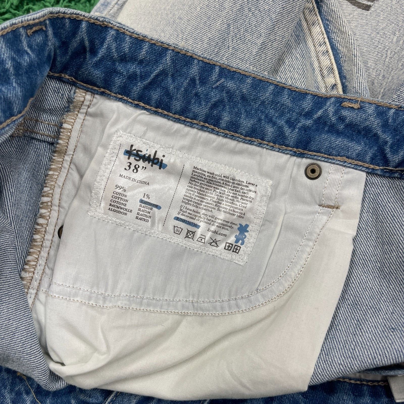 Ksubi Ksubi Chitch Washed Out Royalty Blue Denim Jeans Pants Size US 38 / EU 54 - 5 Thumbnail