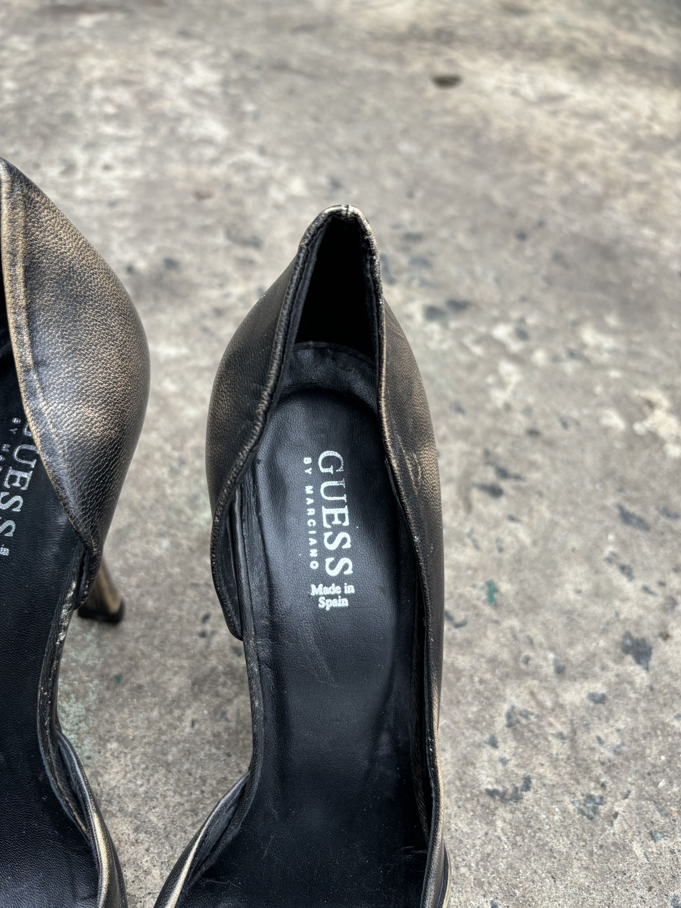 Guess Vintage 90s Guess by Marciano Leather Washed Heels Size US 7 / IT 37 - 4 Thumbnail