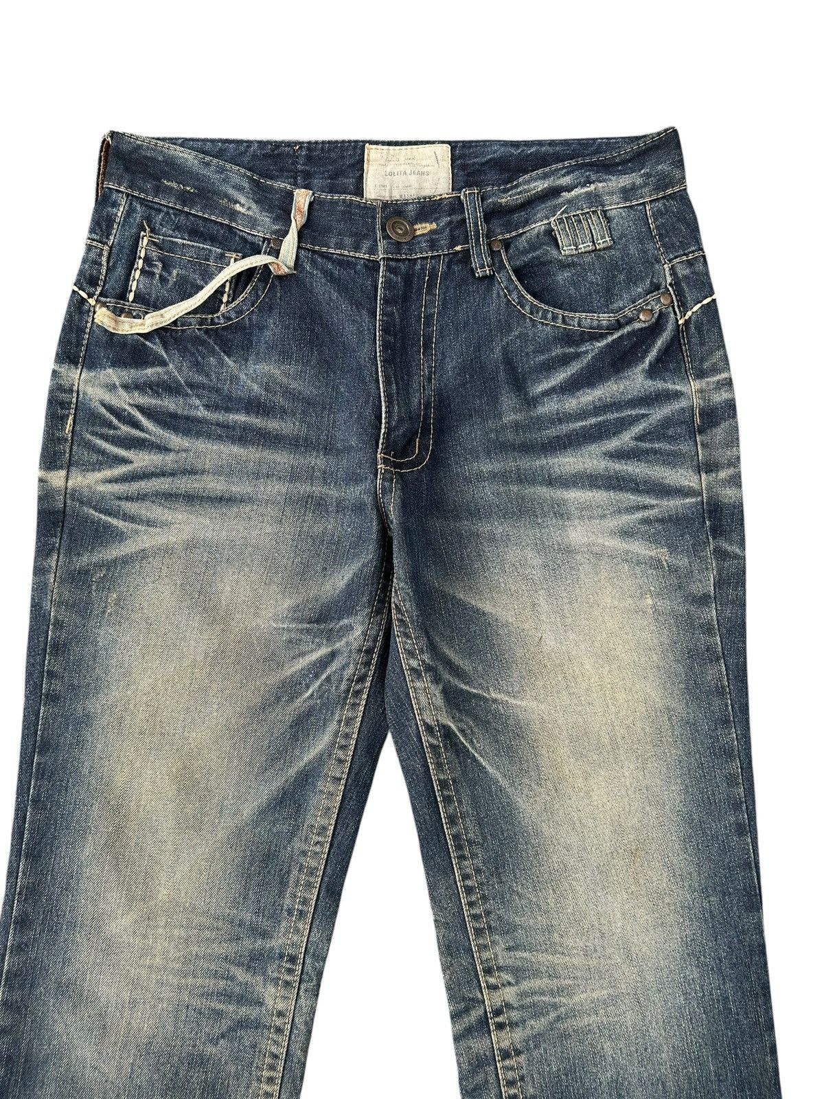 Kapital YOSHITOMO NARA LOLITA Exotic Vintage Rusty Faded Denim Jeans Size US 34 / EU 50 - 4 Thumbnail