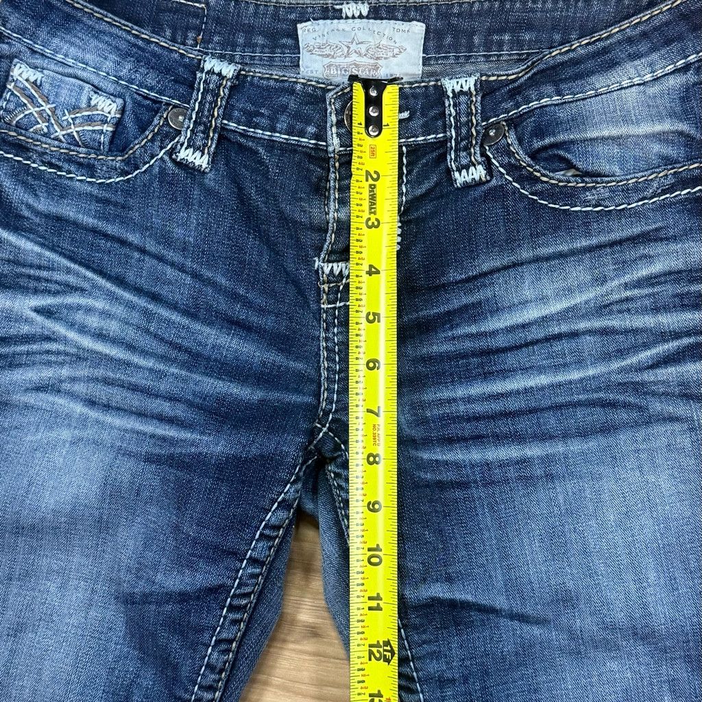 Big Star Big Star Women’s Bootcut Jeans 31x31 Distressed Size 24" / US 00 / IT 34 - 6 Thumbnail