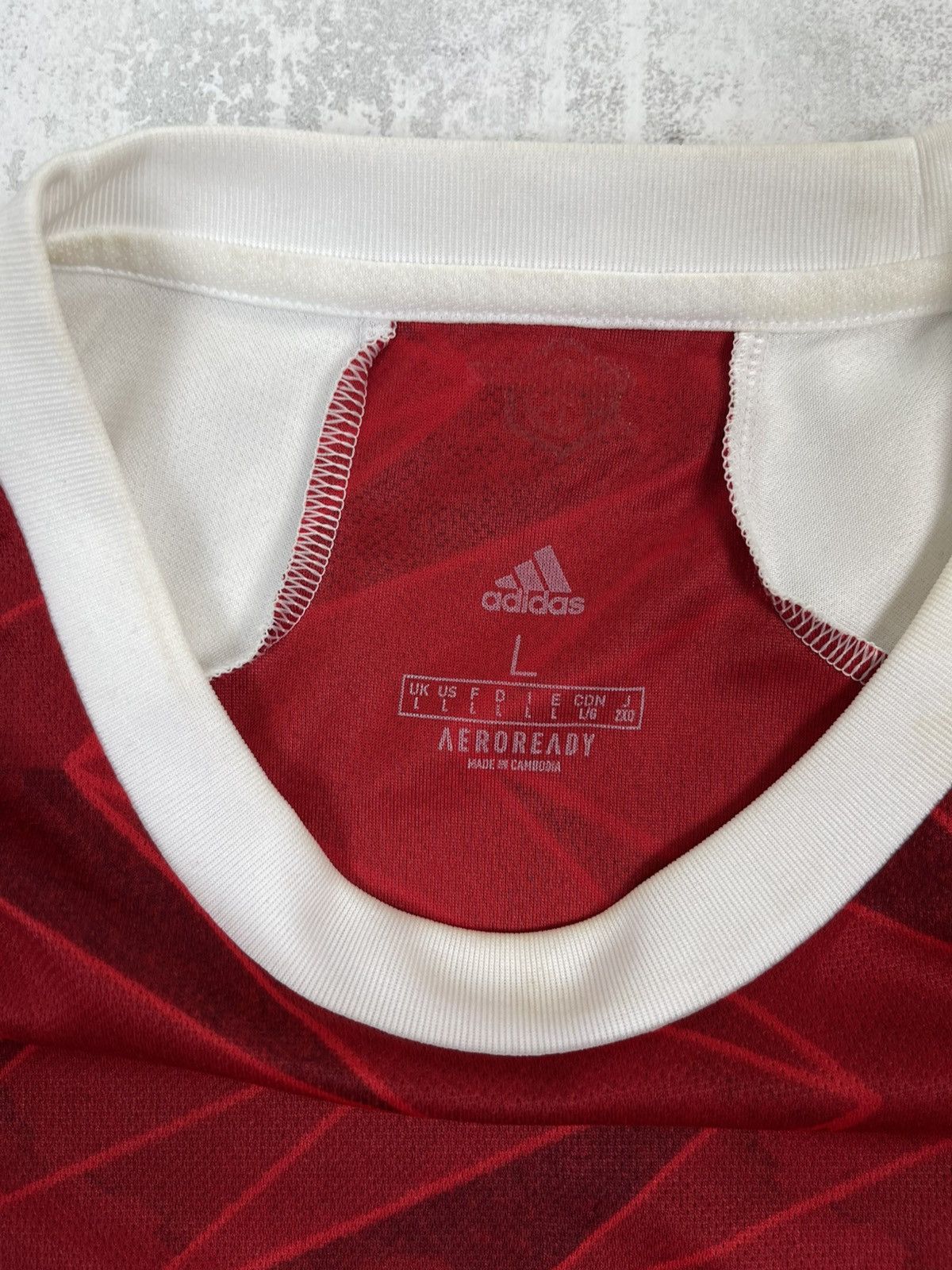 Adidas Arsenal 20/21 Home Jersey Art Deco Pattern AEROREADY Tech Size US L / EU 52-54 / 3 - 7 Thumbnail