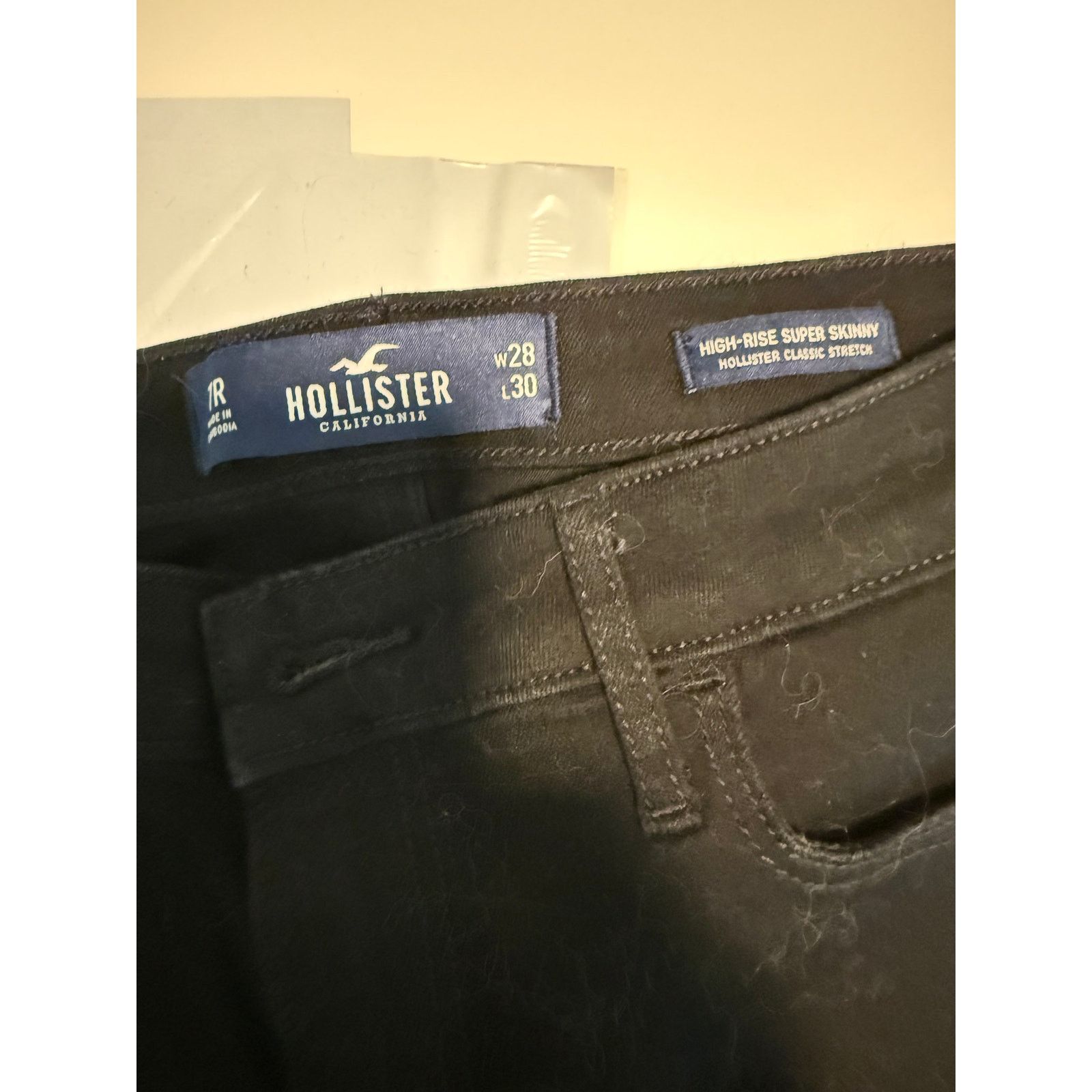 Hollister Black Hollister High-Rise Super Skinny Women Jeans - E011 Size 28" / US 6 / IT 42 - 4 Thumbnail