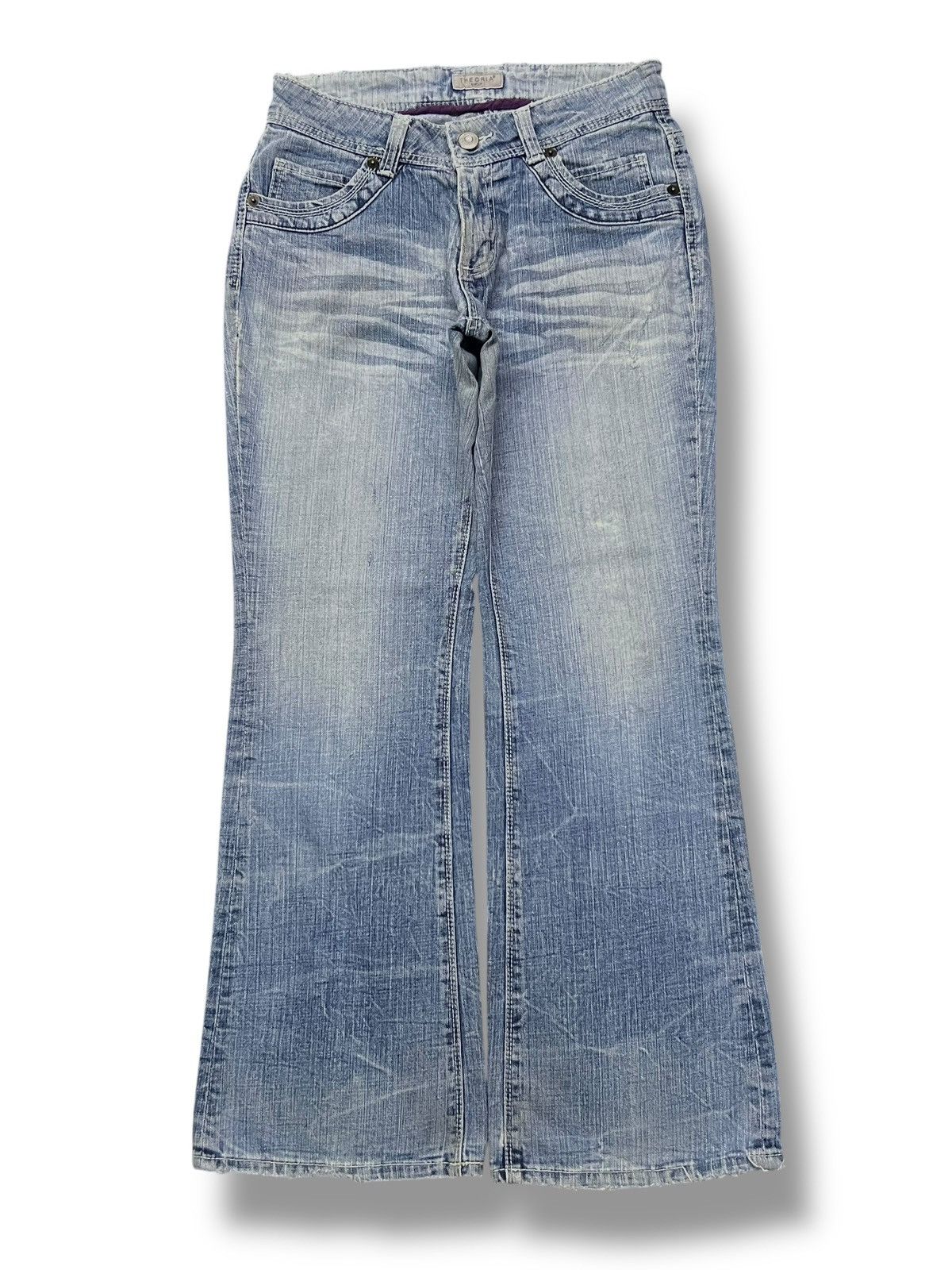 Japanese Brand Bootcut Vintage Theoria Spicy Denim Japan - Distressed Denim Size 30" / US 8 / IT 44 - 1 Thumbnail