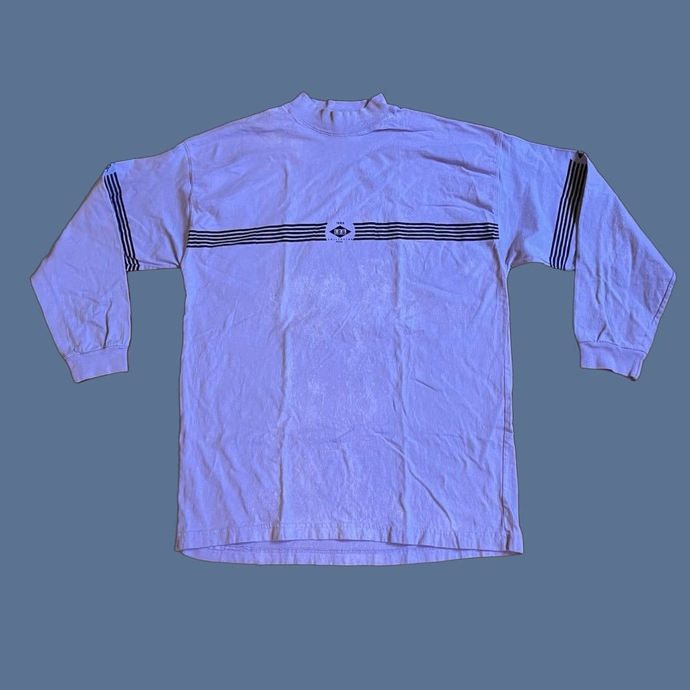 Vintage VINTAGE IOU Long Sleeve Shirt Mens XL Purple 80s Retro USA Shirt Mens XL Purple IOU 80s Size US XL / EU 56 / 4 - 1 Thumbnail