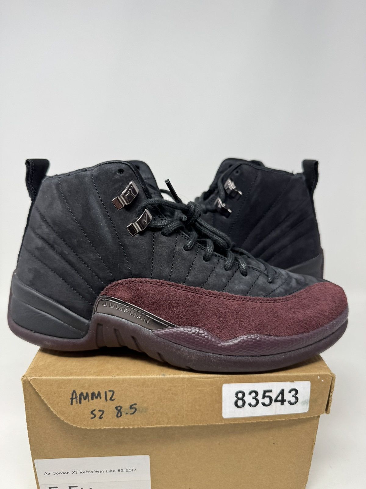 Wmns Nike Air Jordan 12 Retro Sp A Ma Maniere Black