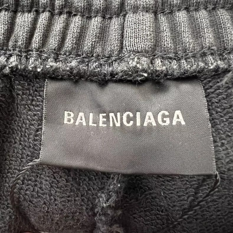 Balenciaga Balenciaga size M Embroidered Alphabet Washed Wide Leg Pan Size US 27 - 5 Thumbnail