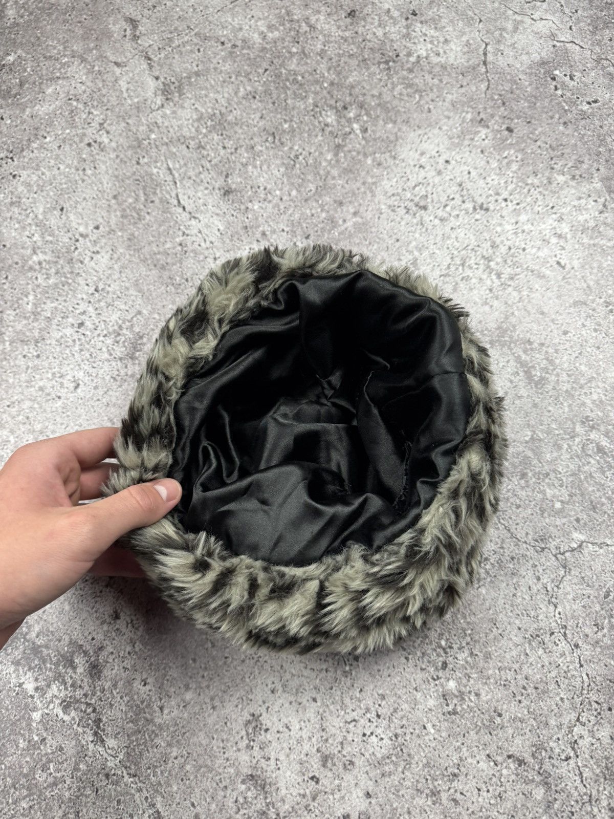 If Six Was Nine Crazy Fur Faux Trapper Mohair Leopard Hat Y2K Japanesse Size ONE SIZE - 3 Thumbnail