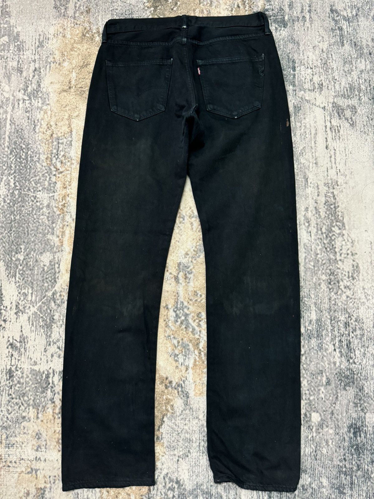 Levi's × Levi's Vintage Clothing × Vintage Vintage Levi’s 501 Distressed Black Denim Jeans Size US 34 / EU 50 - 6 Thumbnail