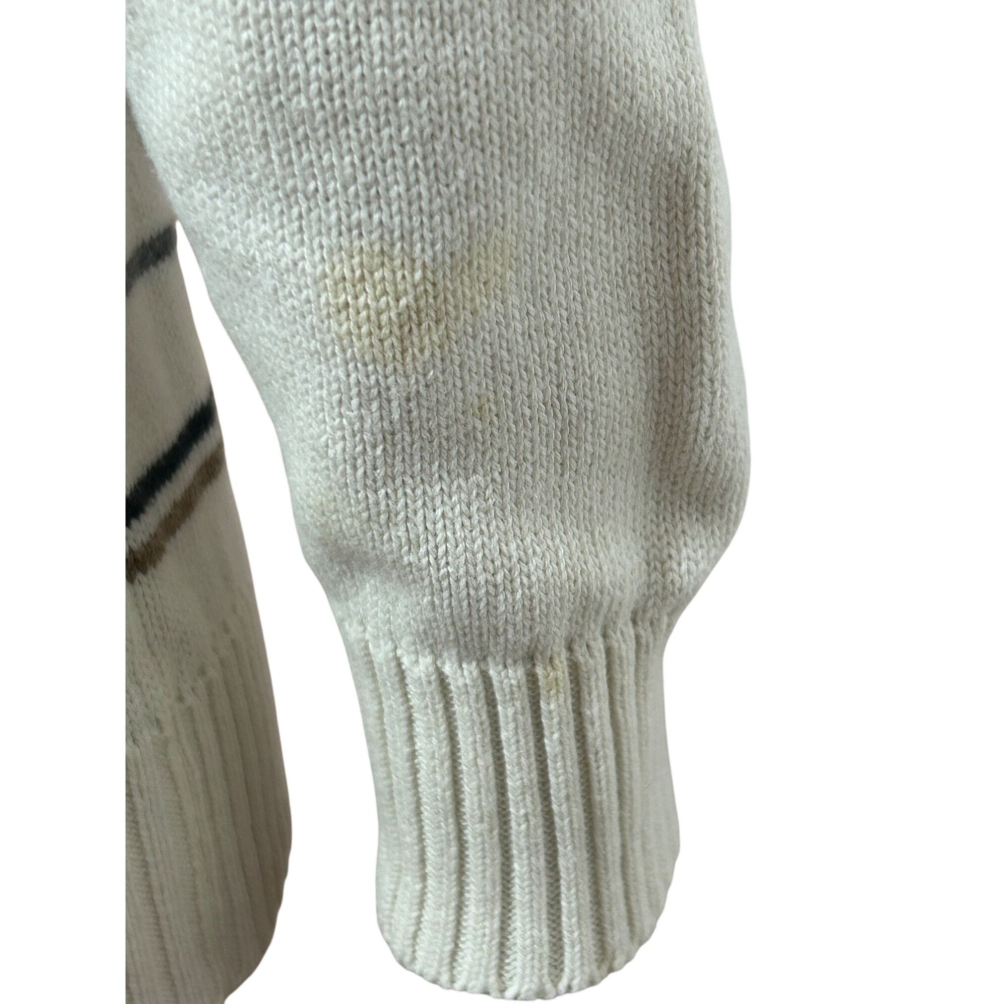 Oscar De La Renta Oscar De La Renta Men’s Sweater Pullover Vtg M Cream Geometr Size US M / EU 48-50 / 2 - 14 Thumbnail